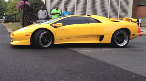 Rare Yellow Lamborghini Diablo SV - YouTube