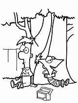 Phineas And Ferb Characters Coloring Pages sketch template