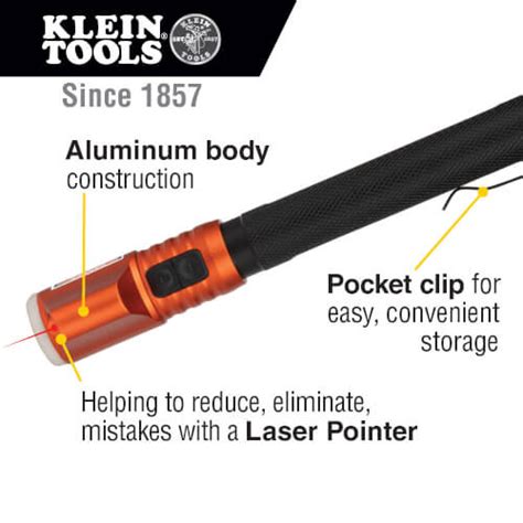 56026R - Klein Tools 56026R - Inspection Penlight w/ Class 3R Red Laser Pointer