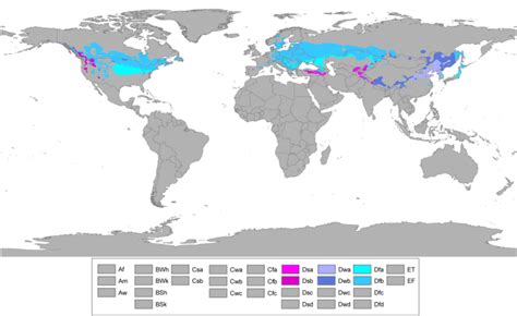 Comparing the Continental climates of Earth. (snowy, hot, recorded, temperature) - Weather ...