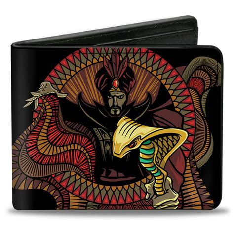 Buckle-Down - Wallet Bifold PU Aladdin 2019 Jafar Snake Staff Dark and ...