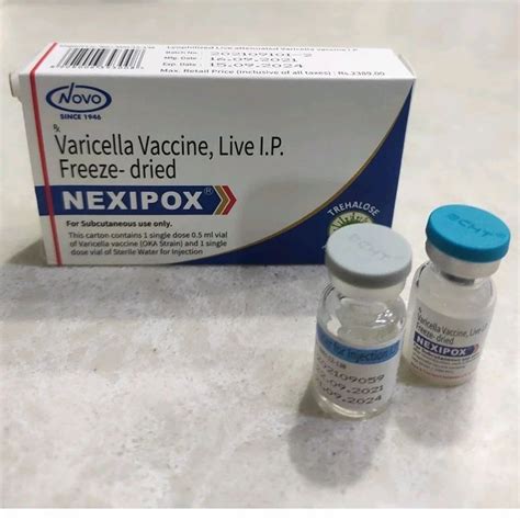 Varicella Vaccine Live I.P., 2 Vial, Treatment: Chickenpox at Rs 1720/box in Ludhiana