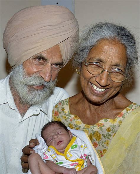 Indian mother, 73, admits she is struggling to cope with 11-month-old baby