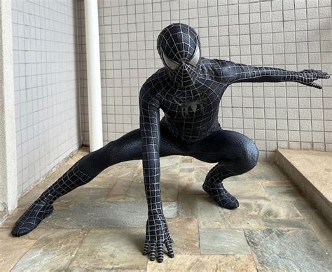 SPIDER-MAN Black Suit Movie Costume! Perfect Replica, 43% OFF