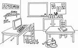 39 Desenhos De Sala Aula Para Colorir  Classroom Pictures sketch template