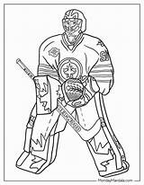 22 Hockey & NHL Coloring Pages Free PDF Printables sketch template