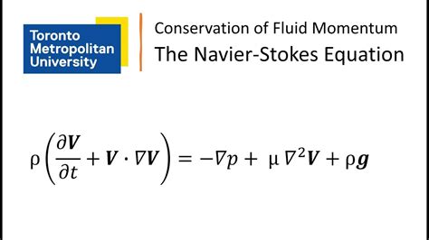 Conservation Of Momentum In Fluid Flow The Navier Stokes Equations | My XXX Hot Girl