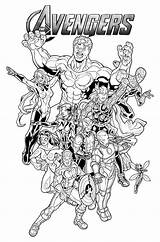 Marvel Avengers Coloring  coloring Pages sketch template