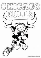 Chicago Bulls Coloring Pages sketch template