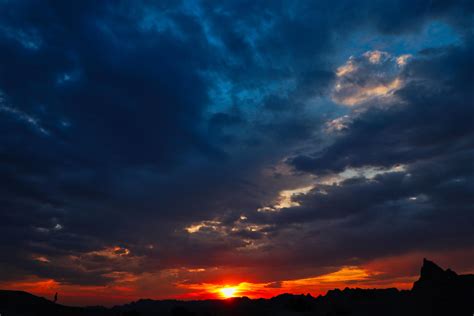 wallpaper sky, clouds, sunset, horizon HD : Widescreen : High ...