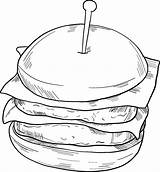 Cheeseburger coloring page  ColouringPages sketch template