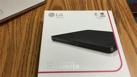 LG Ultra Slim Portable DVD Writer - YouTube