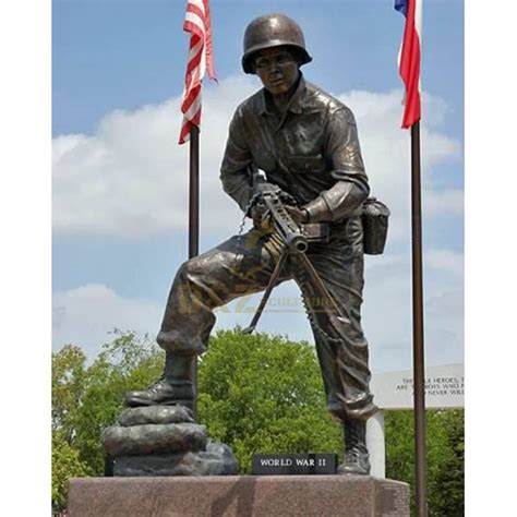 Life Size Garden Military Bronze Solider Statues for Sale