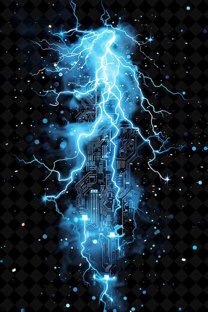 Premium PSD | Electrical Explosion With Lightning Bolts Sparks and ...