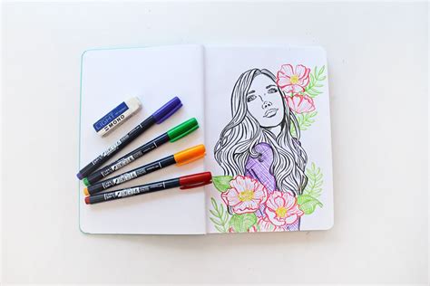 5 Tips for Drawing with Brush Pens - Tombow USA Blog | Brush pen, Brush pen art, Tombow