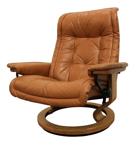 Ekornes-Style Danish Modern Stressless Recliner | Chairish