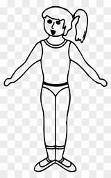 Girl Body Outline Coloring Page sketch template