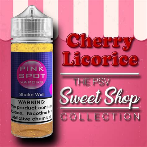 Cherry Licorice Gourmet E-Juice Flavor | Pink Spot Vapors