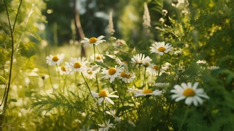 Premium AI Image | camomile flowers