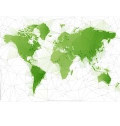 Night World Map with largest cities in the world Vector Image