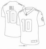 Tyreek Hill Jersey Coloring Page  Home sketch template
