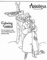 Anastasia The Cartoon Movie Coloring Pages sketch template