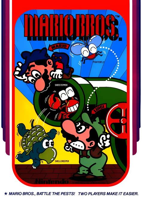 Mario Bros. [1983] https://t.co/sX5PSq3sAX | Mario bros arcade, Mario bros, Nintendo mario bros