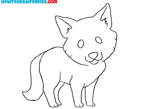 How to Draw a Coyote - Easy Drawing Tutorial For Kids