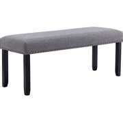 Duhome Upholstered Entryway Bench, Fabric Bedroom Bench Ottoman Bench Dining Bench with Nailhead ...