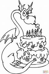 Happy Birthday Cake Coloring Pages  Coloring Home sketch template