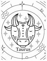 Taurus Coloring Pages Free Printable Zodiac Fun sketch template