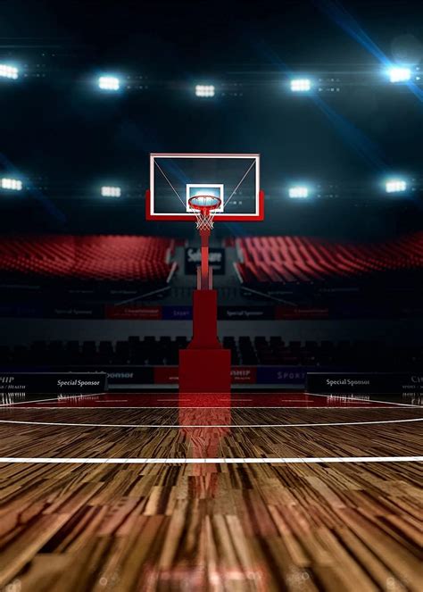 Basketball Court Background Indoor Photography Backdrop Sports Club Studio Photo Backdrop Props ...