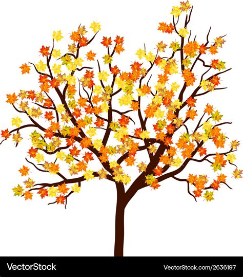 Autumn tree Royalty Free Vector Image - VectorStock