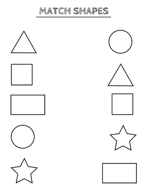 Free Printable Shapes Worksheets for Toddlers and Preschoolers