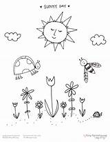 Sunny Day Free coloring Sheet – Tiny Farmhouse By Amy McCoy sketch template