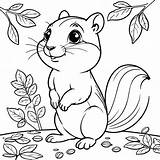 Curious chipmunk coloring Page Lulu Pages sketch template