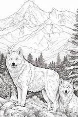 32 Majestic Wolf Coloring Pages For Kids And Adults sketch template