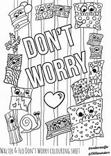 Dont Worry Free Colouring Sheet Featuring Monsters sketch template