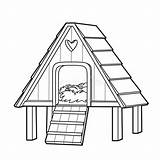 Chicken Coop Coloring Page sketch template