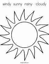 Sunny Coloring sketch template