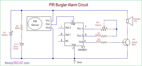 Security Sensor Circuit Diagram - Wiring Diagram and Schematics