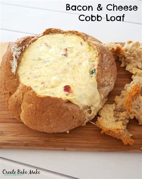 Bacon and Cheese Cobb Loaf Recipe - Create Bake Make