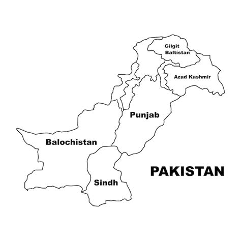 Pakistan Map In Graphic Form Vector Pakistan Map In S - vrogue.co