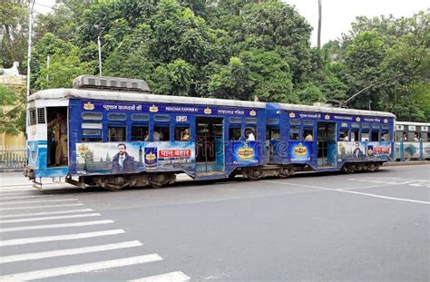 Tram in Calcutta editorial image. Image of india, tram - 44391810