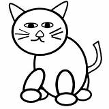 Gambar Mewarnai mewarnai kucing Untuk Anak Cat Coloring  sketch template
