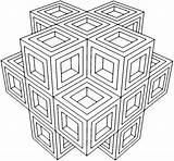 Geometric Shapes Coloring Pages Printable sketch template