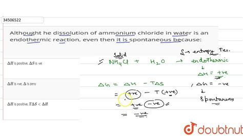 SOLVED: Write The Reaction Of Ammonium Chloride, NH4Cl,, 48% OFF