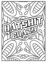 Printable 40 Adult Curse Word Mandala Coloring Pages Instant Download  sketch template