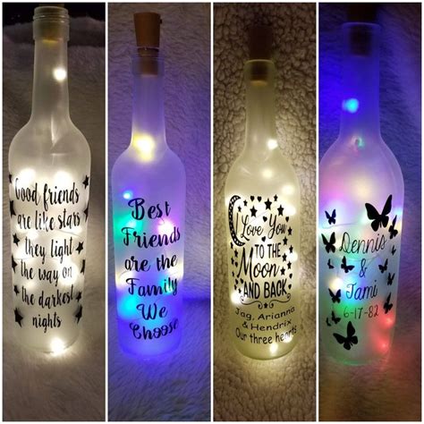 Lighted Decorative Wine Bottles Only 1 Bottle - Etsy | Wine bottle decor, Wine bottle crafts ...