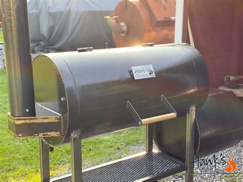 Hank's True Smokers™ - Offset Smoker Front View - Hanks True BBQ™